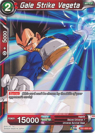Gale Strike Vegeta (TB1-005) [The Tournament of Power] | North Valley Games