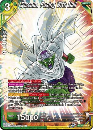 Piccolo, Fusing With Nail (BT17-139) [Ultimate Squad] | North Valley Games