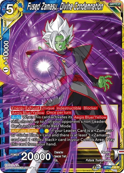Fused Zamasu, Divine Condemnation (BT16-130) [Realm of the Gods] | North Valley Games
