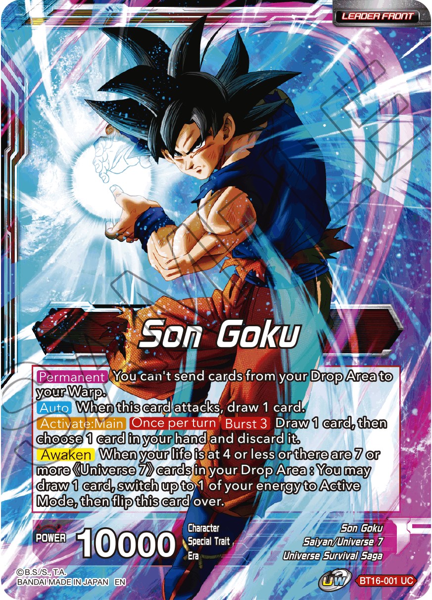 Son Goku // Son Goku, Supreme Warrior (BT16-001) [Realm of the Gods Prerelease Promos] | North Valley Games