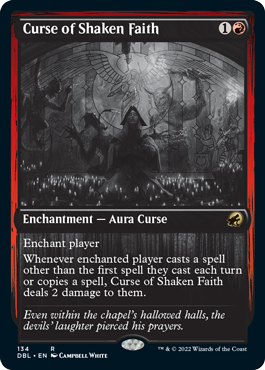 Curse of Shaken Faith [Innistrad: Double Feature] | North Valley Games