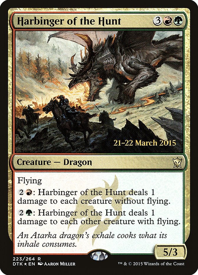 Harbinger of the Hunt [Dragons of Tarkir Prerelease Promos] | North Valley Games