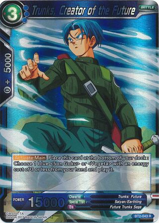 Trunks, Creator of the Future (BT2-043) [Union Force] | North Valley Games