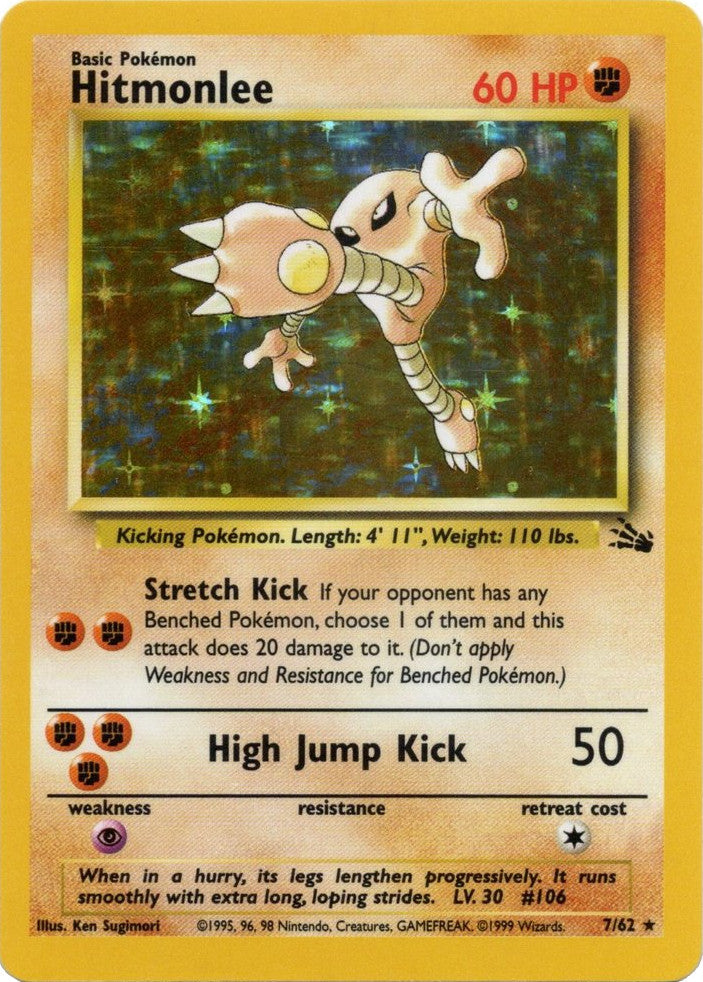 Hitmonlee (7/62) [Fossil Unlimited] | North Valley Games