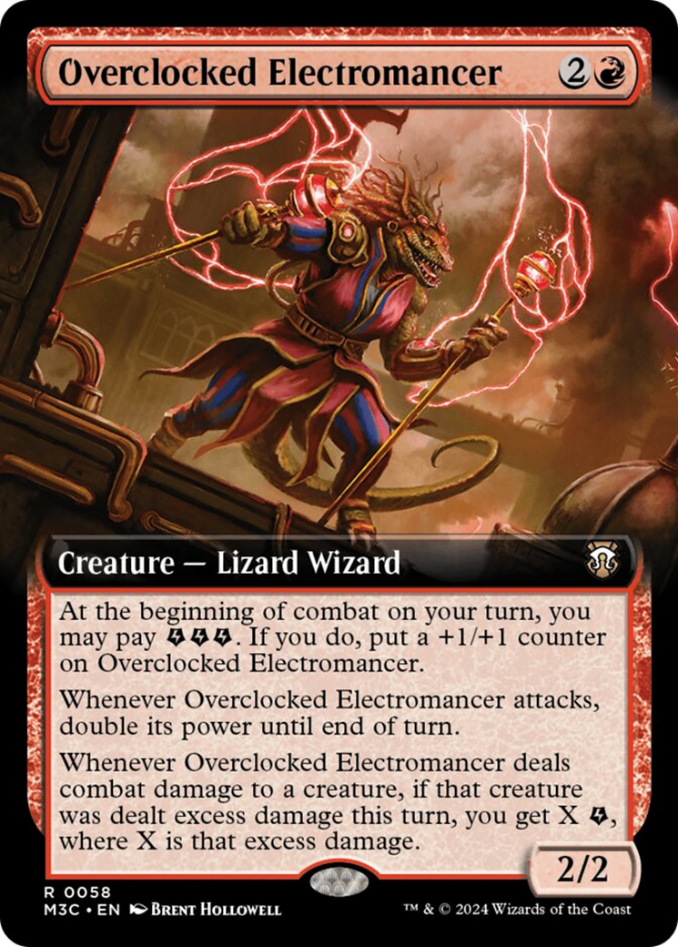 Overclocked Electromancer (Extended Art) [Modern Horizons 3 Commander] | North Valley Games
