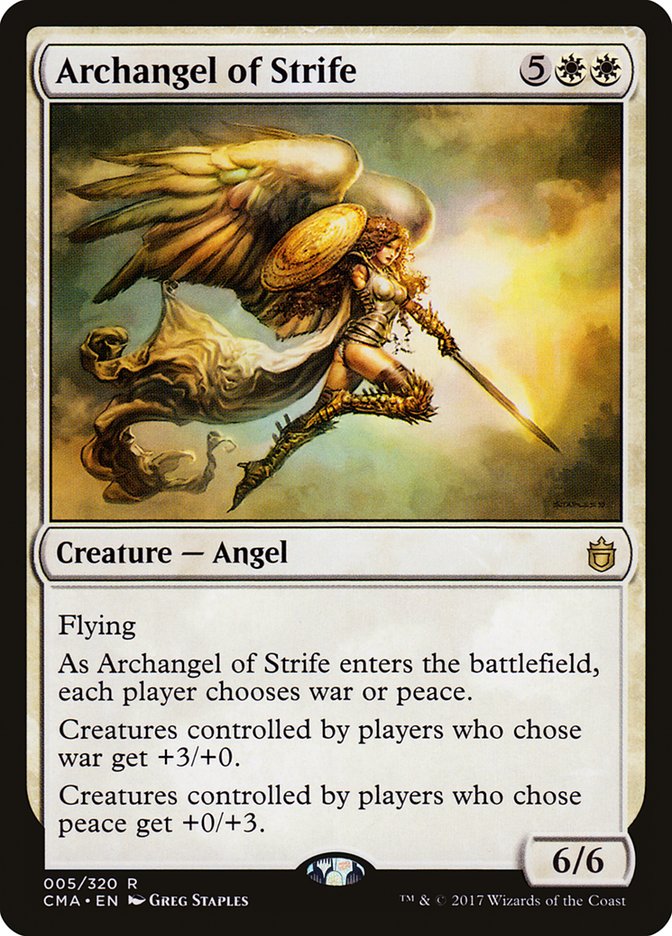 Archangel of Strife [Commander Anthology] | North Valley Games