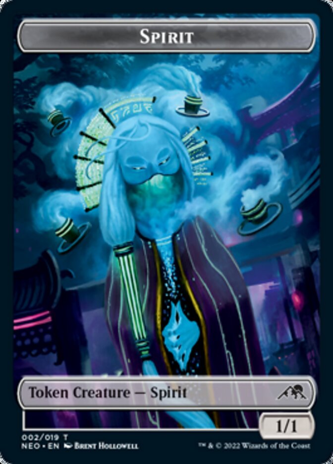 Spirit (002) // Rat Rogue Double-Sided Token [Kamigawa: Neon Dynasty Tokens] | North Valley Games