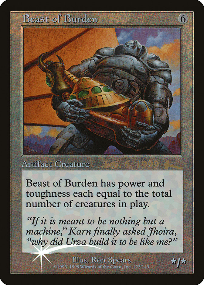Beast of Burden [Urza's Legacy Promos] | North Valley Games