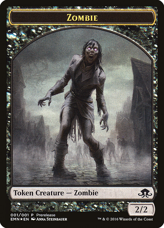 Zombie // Zombie Double-Sided Token [Eldritch Moon Prerelease Promos] | North Valley Games