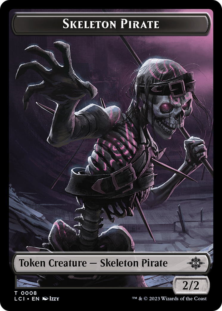 Copy // Skeleton Pirate Double-Sided Token [The Lost Caverns of Ixalan Commander Tokens] | North Valley Games