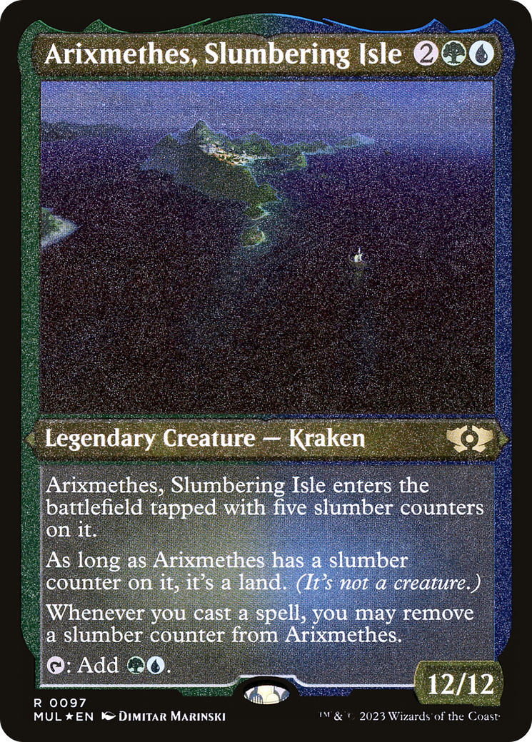 Arixmethes, Slumbering Isle (Foil Etched) [Multiverse Legends] | North Valley Games