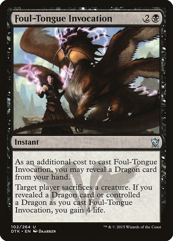 Foul-Tongue Invocation [Dragons of Tarkir] | North Valley Games