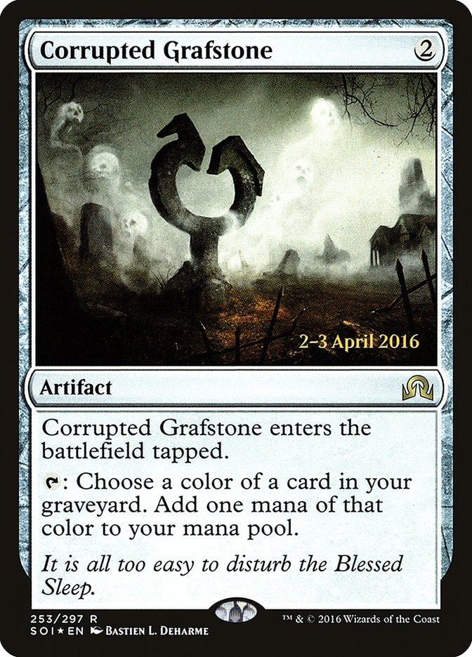 Corrupted Grafstone [Shadows over Innistrad Prerelease Promos] | North Valley Games