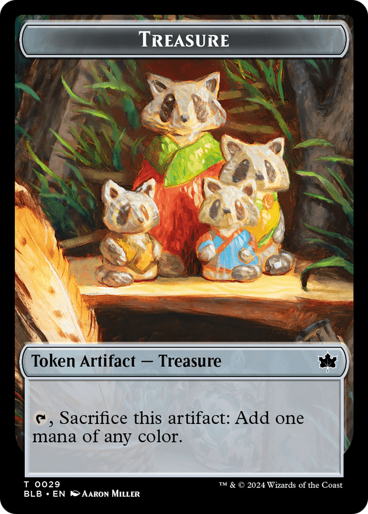 Squirrel // Treasure Double-Sided Token [Bloomburrow Tokens] | North Valley Games