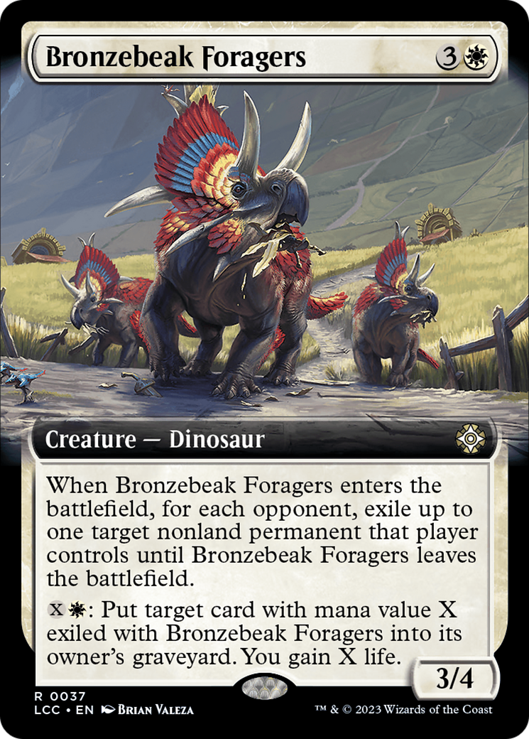 Bronzebeak Foragers (Extended Art) [The Lost Caverns of Ixalan Commander] | North Valley Games