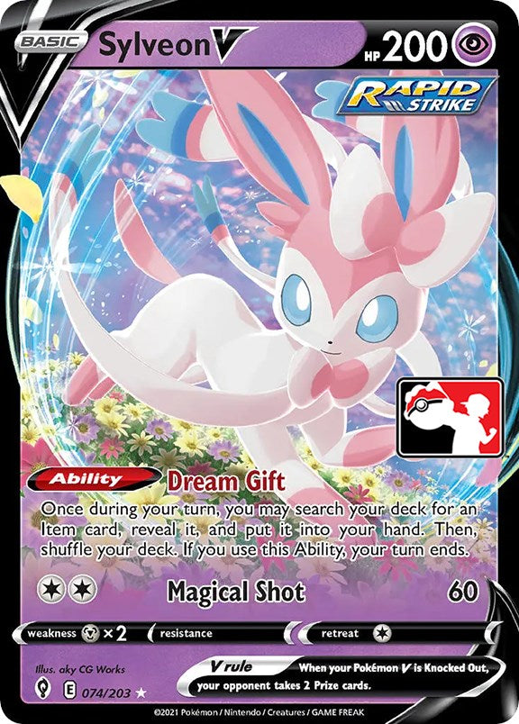 Sylveon V (074/203) [Prize Pack Series One] | North Valley Games