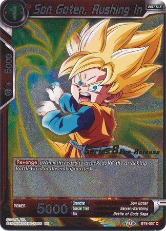 Son Goten, Rushing In (BT8-007_PR) [Malicious Machinations Prerelease Promos] | North Valley Games
