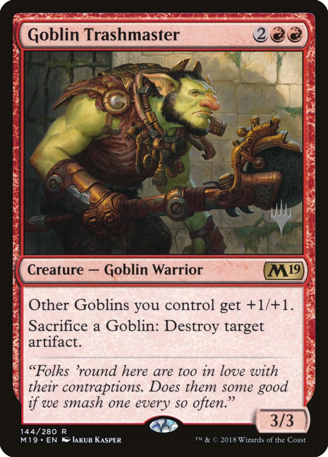 Goblin Trashmaster (Promo Pack) [Core Set 2019 Promos] | North Valley Games