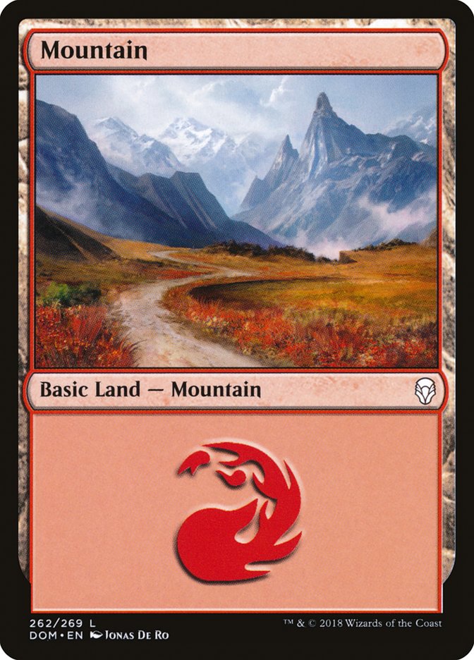 Mountain (262) [Dominaria] | North Valley Games