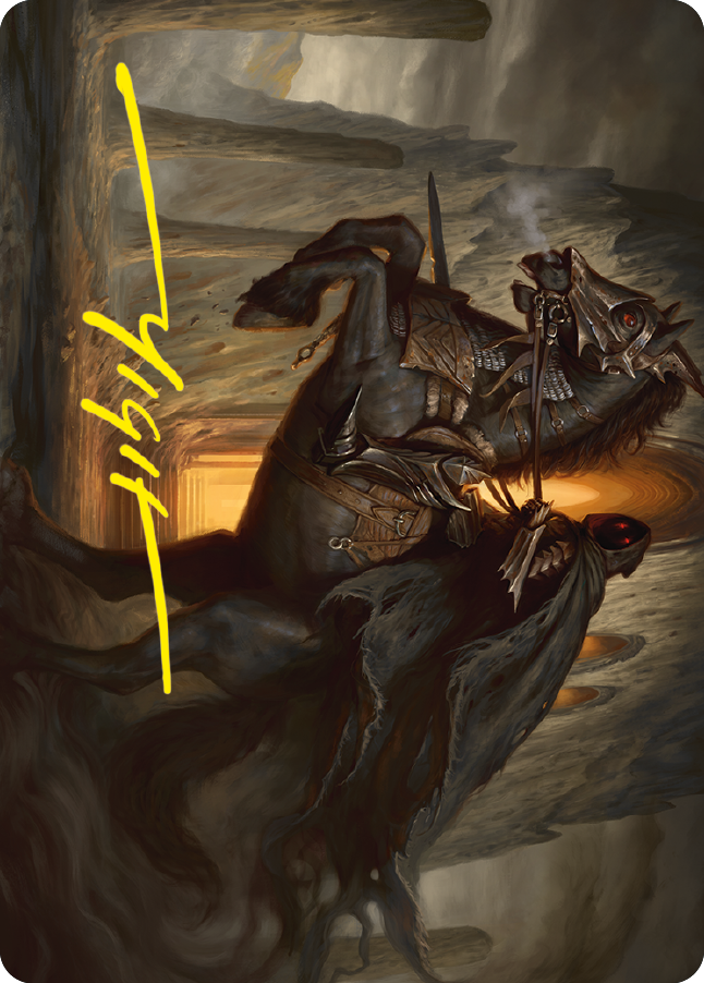 Nazgul Art Card (Gold-Stamped Signature) [The Lord of the Rings: Tales of Middle-earth Art Series] | North Valley Games