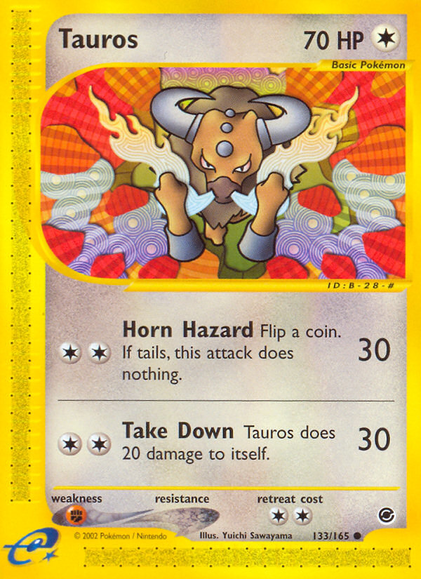 Tauros (133/165) [Expedition: Base Set] | North Valley Games