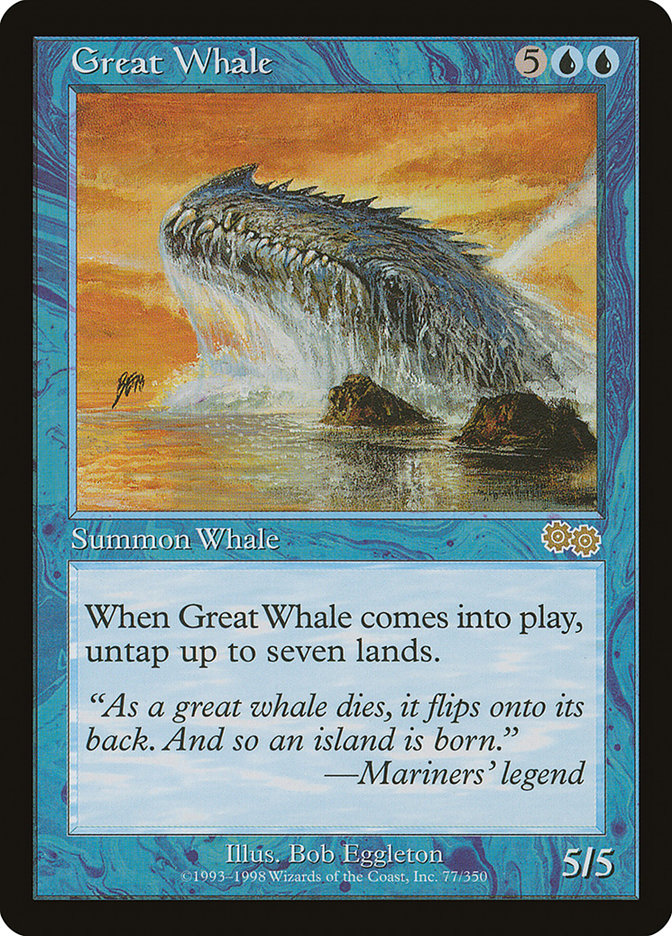 Great Whale [Urza's Saga] | North Valley Games
