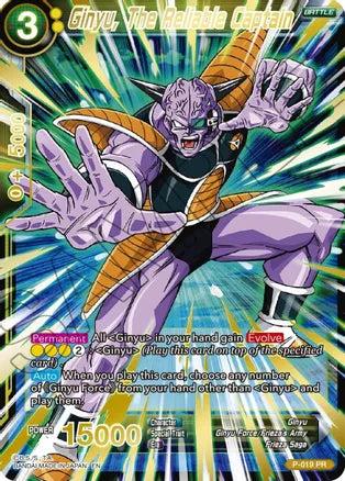 Ginyu, The Reliable Captain (Gold Stamped) (P-019) [Mythic Booster] | North Valley Games