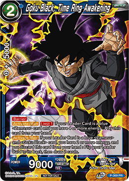 Goku Black, Time Ring Awakening (Unison Warrior Series Boost Tournament Pack Vol. 7) (P-369) [Tournament Promotion Cards] | North Valley Games