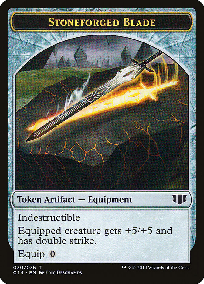 Stoneforged Blade // Germ Double-Sided Token [Commander 2014 Tokens] | North Valley Games