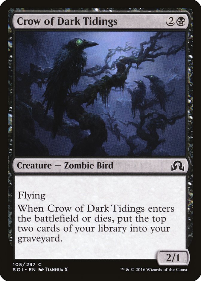 Crow of Dark Tidings [Shadows over Innistrad] | North Valley Games