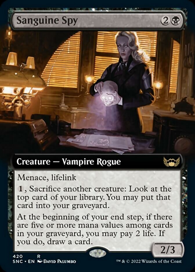 Sanguine Spy (Extended Art) [Streets of New Capenna] | North Valley Games