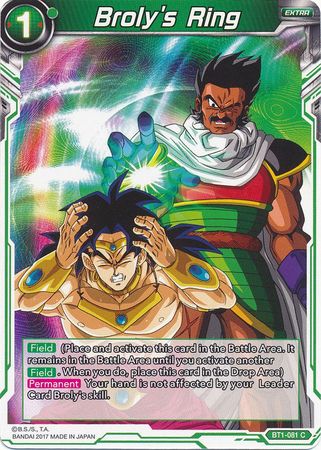 Broly's Ring (BT1-081) [Galactic Battle] | North Valley Games