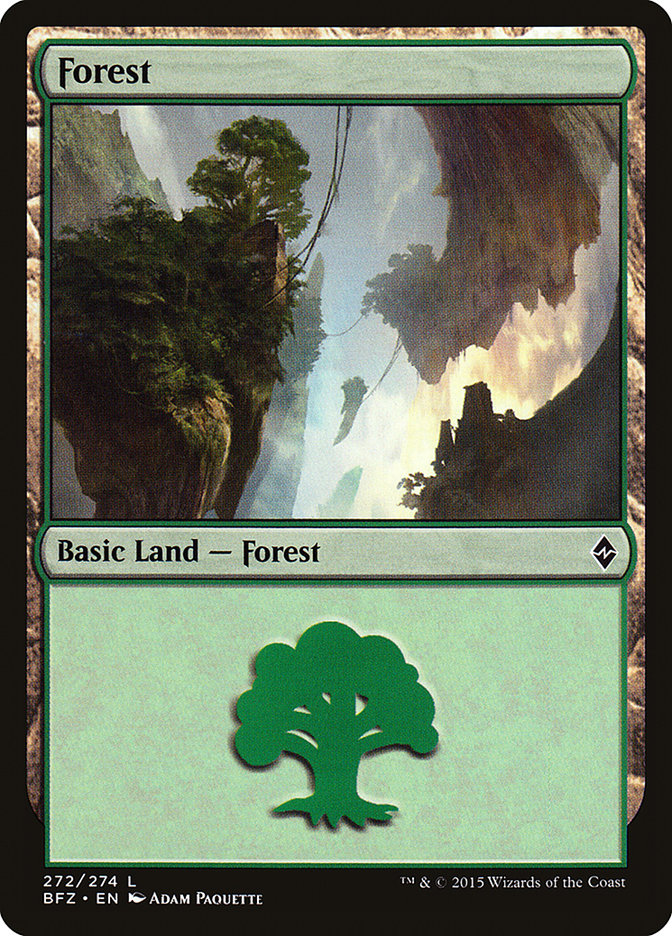 Forest (272) [Battle for Zendikar] | North Valley Games