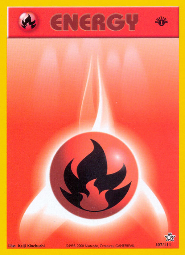 Fire Energy (107/111) [Neo Genesis 1st Edition] | North Valley Games