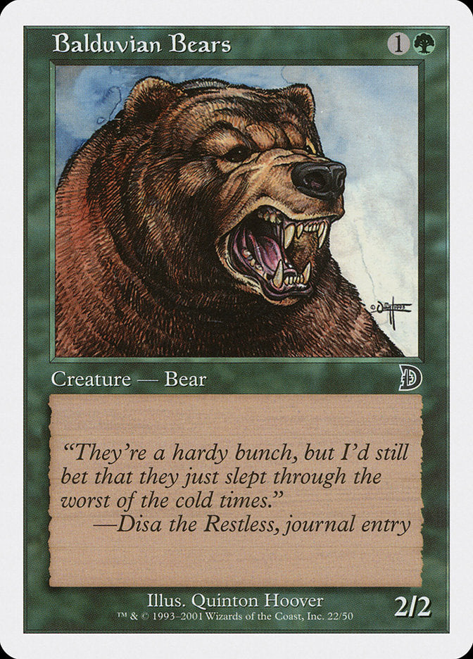 Balduvian Bears [Deckmasters] | North Valley Games