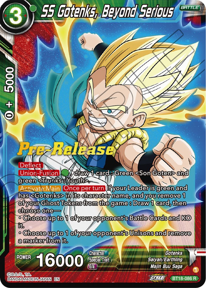 SS Gotenks, Beyond Serious (BT18-086) [Dawn of the Z-Legends Prerelease Promos] | North Valley Games