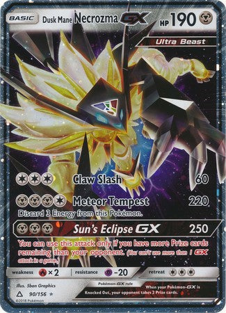 Dusk Mane Necrozma GX (90/156) (Jumbo Card) [Sun & Moon: Ultra Prism] | North Valley Games