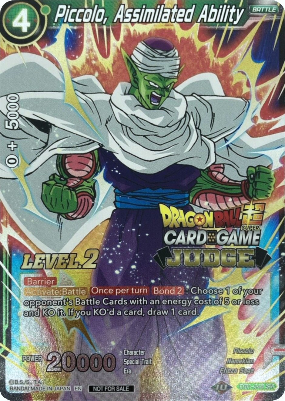 Piccolo, Assimilated Ability (Level 2) (DB1-048) [Judge Promotion Cards] | North Valley Games