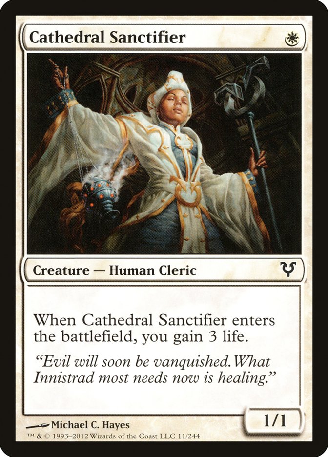 Cathedral Sanctifier [Avacyn Restored] | North Valley Games