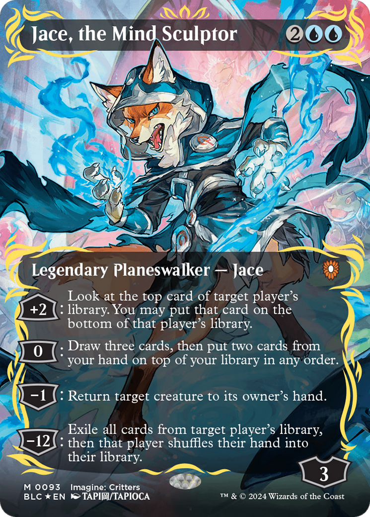 Jace, the Mind Sculptor (Borderless) (Raised Foil) [Bloomburrow Commander] | North Valley Games