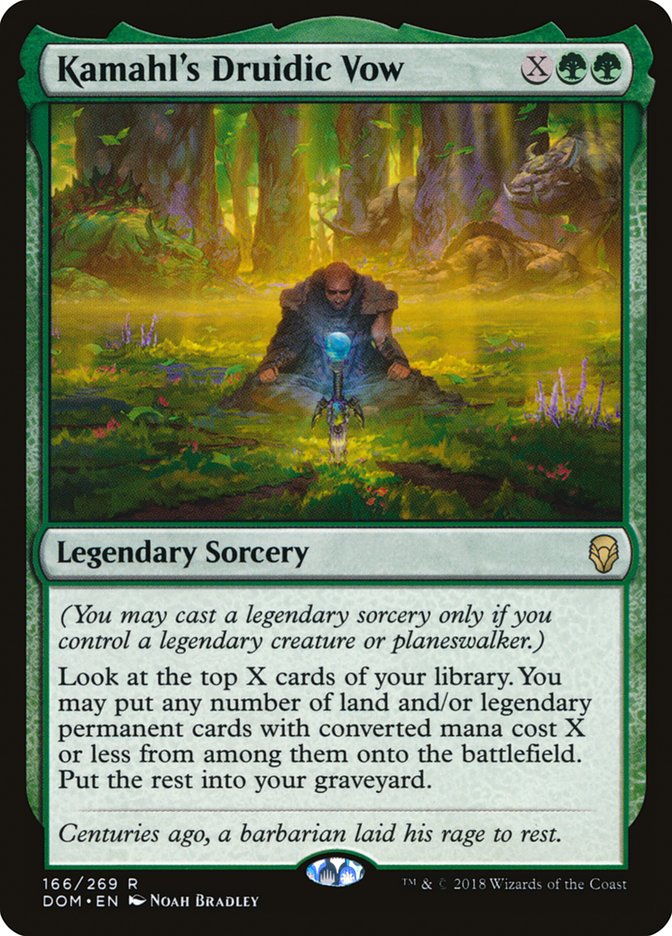 Kamahl's Druidic Vow [Dominaria] | North Valley Games