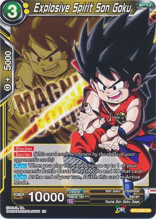 Explosive Spirit Son Goku (BT3-088) [Magnificent Collection Forsaken Warrior] | North Valley Games