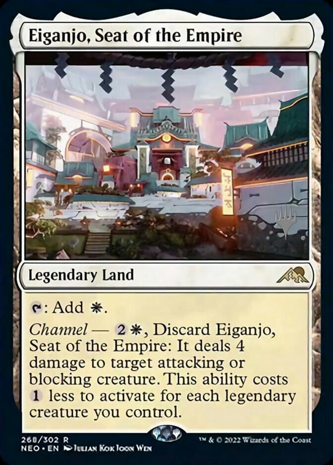 Eiganjo, Seat of the Empire (Promo Pack) [Kamigawa: Neon Dynasty Promos] | North Valley Games