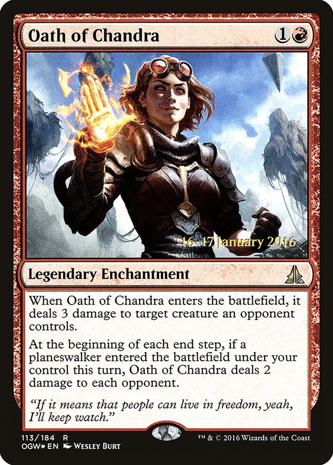 Oath of Chandra [Oath of the Gatewatch Prerelease Promos] | North Valley Games
