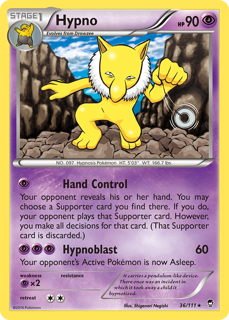 Hypno (36/111) [XY: Furious Fists] | North Valley Games