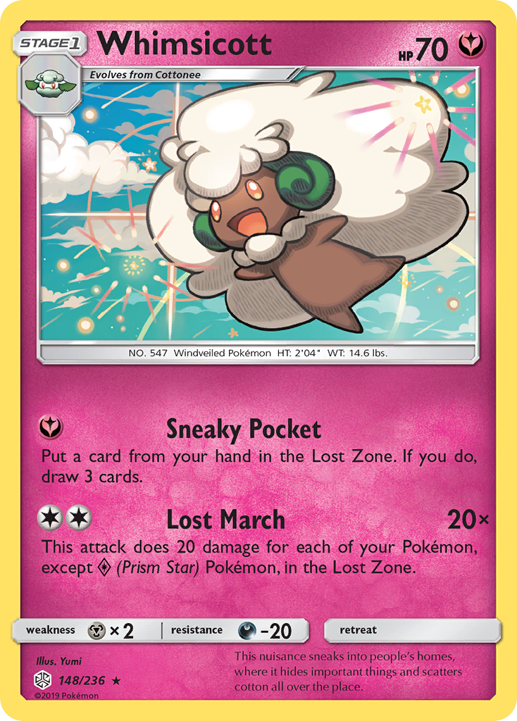 Whimsicott (148/236) [Sun & Moon: Cosmic Eclipse] | North Valley Games