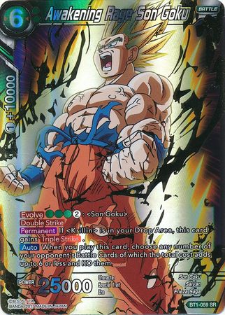Awakening Rage Son Goku (BT1-059) [Galactic Battle] | North Valley Games