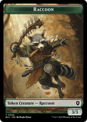 Rat // Raccoon Double-Sided Token [Bloomburrow Commander Tokens] | North Valley Games