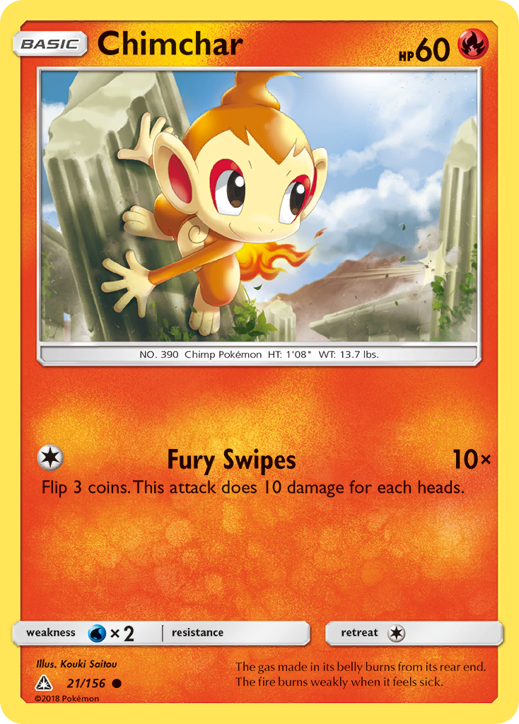 Chimchar (21/156) [Sun & Moon: Ultra Prism] | North Valley Games