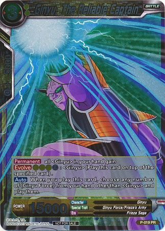 Ginyu, The Reliable Captain (Foil) (P-019) [Promotion Cards] | North Valley Games